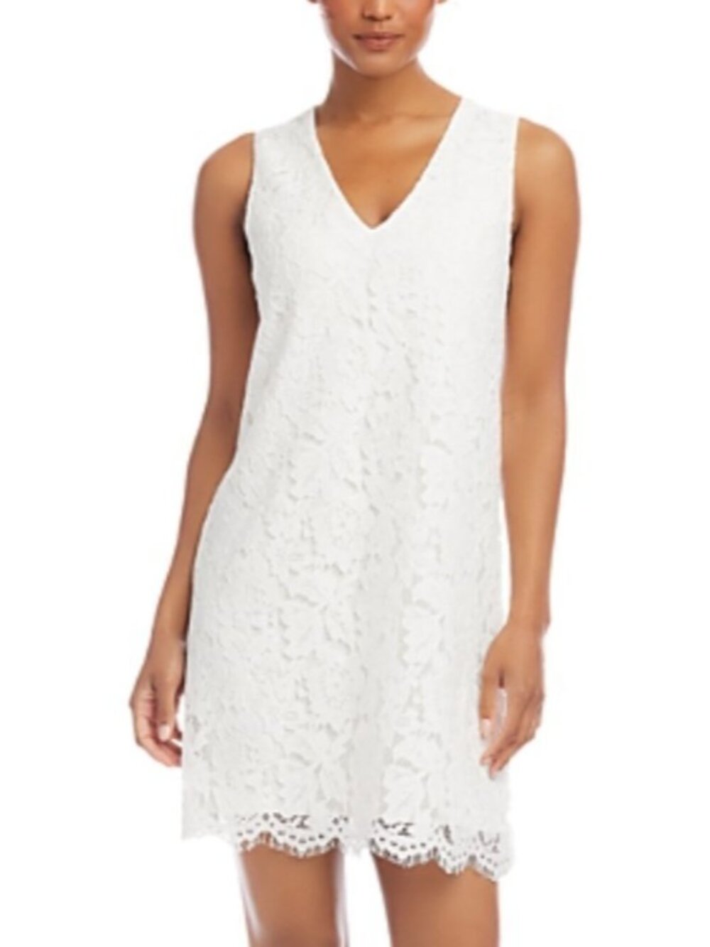 Karen Kane Lace Shift Dress Cream Size L